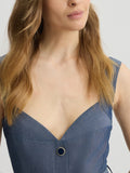 Liu Jo Vestito Longuette Donna WA5312T4818 Chambray - Blu