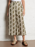 Liu Jo Pantalone Palazzo Donna WA5484T6862 Gr.moss Cable - Verde