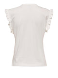 Only T-shirt Filippa Detail Pocket Donna 15289732 Cloud Dancer Dazy Tassels - Bianco