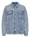 Only Giubbino di Jeans Ocean Oversize Donna 15290378 - Denim