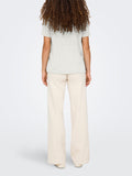 Only T-shirt Zola Donna 15343092 Cloud Dancer Silver Charm - Bianco