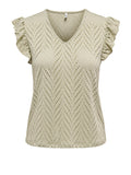 Only Top Smilla Frill Donna 15349061 Elm Boho - Beige