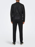 Only e Sons Giubbino di Pelle Uomo 22012339 Black - Nero