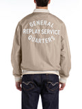 Replay Bomber Uomo M8440.000.85120 Stone - Avorio