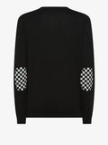 Sun68 Pullover Elbow Patches Uomo K35111 - Nero