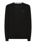 Sun68 Pullover Elbow Patches Uomo K35111 - Nero