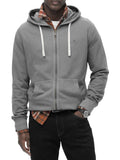Superdry Felpa Zip Uomo M2014170A Charcoal Grey - Grigio