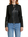 Take Two Giubbino di Pelle Donna DKE8402 - Nero
