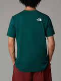 The North Face T-shirt Simple Dome Uomo NF0A87NG Deep Nori - Verde