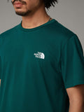 The North Face T-shirt Simple Dome Uomo NF0A87NG Deep Nori - Verde