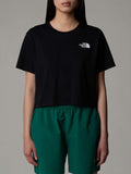 The North Face T-shirt Simple Dome Cropped Donna NF0A87U4 - Nero