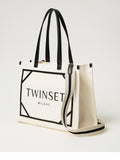 Twin Set Borsa Shopper Donna 251TB7081 Madreperla - Bianco
