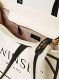 Twin Set Borsa Shopper Donna 251TB7081 Madreperla - Bianco