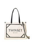 Twin Set Borsa Shopper Donna 251TB7081 Madreperla - Bianco