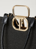 Twin Set Borsa a Mano Donna 251TB7240 - Nero
