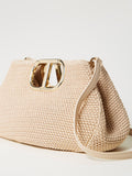 Twin Set Borsa a Mano Donna 251TB7241 Paglia - Beige