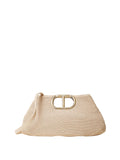 Twin Set Borsa a Mano Donna 251TB7241 Paglia - Beige