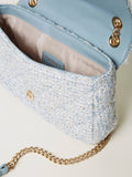 Twin Set Borsa a Tracolla Donna 251TB7480 Carta Da Zucchero - Celeste