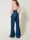 Twin Set Jeans Wide Donna 251TP2574 - Denim