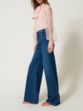 Twin Set Jeans Wide Donna 251TP2574 - Denim