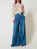 Twin Set Jeans Wide Donna 251TP2611 - Denim