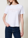 Twin Set T-shirt Donna 251TT2042 Ric.bocciolo - Bianco