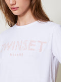 Twin Set T-shirt Donna 251TT2042 Ric.bocciolo - Bianco