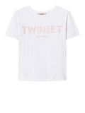 Twin Set T-shirt Donna 251TT2042 Ric.bocciolo - Bianco