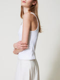Twin Set Canotta Donna 251TT2400 - Bianco