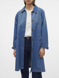 Vero Moda Giubbino di Jeans Long Coat Donna 10323498 - Denim