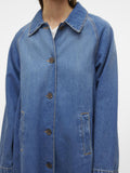 Vero Moda Giubbino di Jeans Long Coat Donna 10323498 - Denim