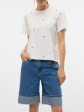Vero Moda T-shirt Donna 10325318 Snow White Hearts - Bianco