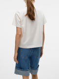 Vero Moda T-shirt Donna 10325318 Snow White Hearts - Bianco