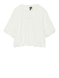 Vero Moda T-shirt Donna 10328166 Snow White Obsessed - Bianco