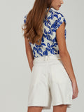 Yes Zee Camicia Casual Camicia Donna C212YJ00 - Blu