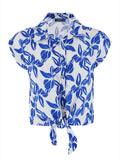 Yes Zee Camicia Casual Camicia Donna C212YJ00 - Blu