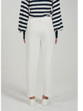 Yes Zee Pantalone Tuta Donna P370SN00 Gesso - Avorio