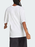 T-shirt Big Logo Boyfriend Donna HR4930 - Bianco