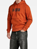 Dotted Hdd Sw Men's Hoodie D23481-D425 Rooibos Tea - Orange