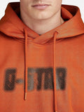 Dotted Hdd Sw Men's Hoodie D23481-D425 Rooibos Tea - Orange