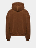 Men's Metal Signature Teddy Hoodie KM233-020 - Brown