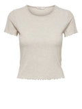 Women's Top 15201206 Pumice Stone Melange - Beige