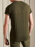 T-shirt Vintage Logo Emb Tee Uomo M1011245A Winter Khaki Grit - Verde