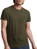 Vintage Logo Emb Tee Men's T-shirt M1011245A Winter Khaki Grit - Green