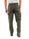 Relaxed Cargo Pants Men M7010994A Dark Grey Green - Green