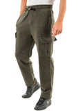 Relaxed Cargo Pants Men M7010994A Dark Grey Green - Green