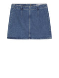 Gonna Mini Calvin Klein Darted da Donna - Denim