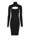 Vestito Mini Calvin Klein Tight da Donna - Nero