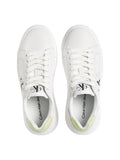 Sneakers Calvin Klein Chunky Cupsole Mono da Donna - Bianco