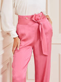 Pantalone Palazzo Guess Anastasia da Donna - Rosa